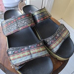 Alegria Multicolor Patterned Women's Sandals